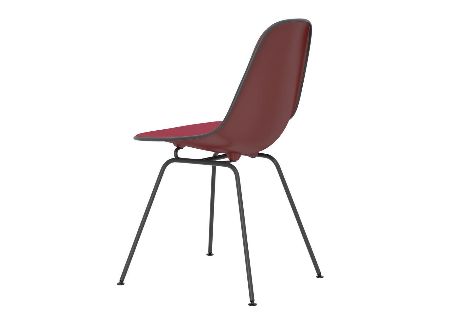 Eames Plastic Side Chair DSX Fully Upholstered Vitra